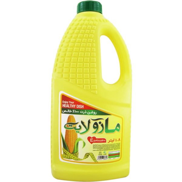 روغن ذرت 100 درصد خالص مازولایت 1.8 لیتری