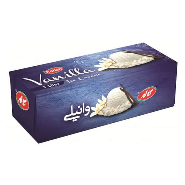 بستنی جعبه ای وانیلی کاله 1 لیتری
