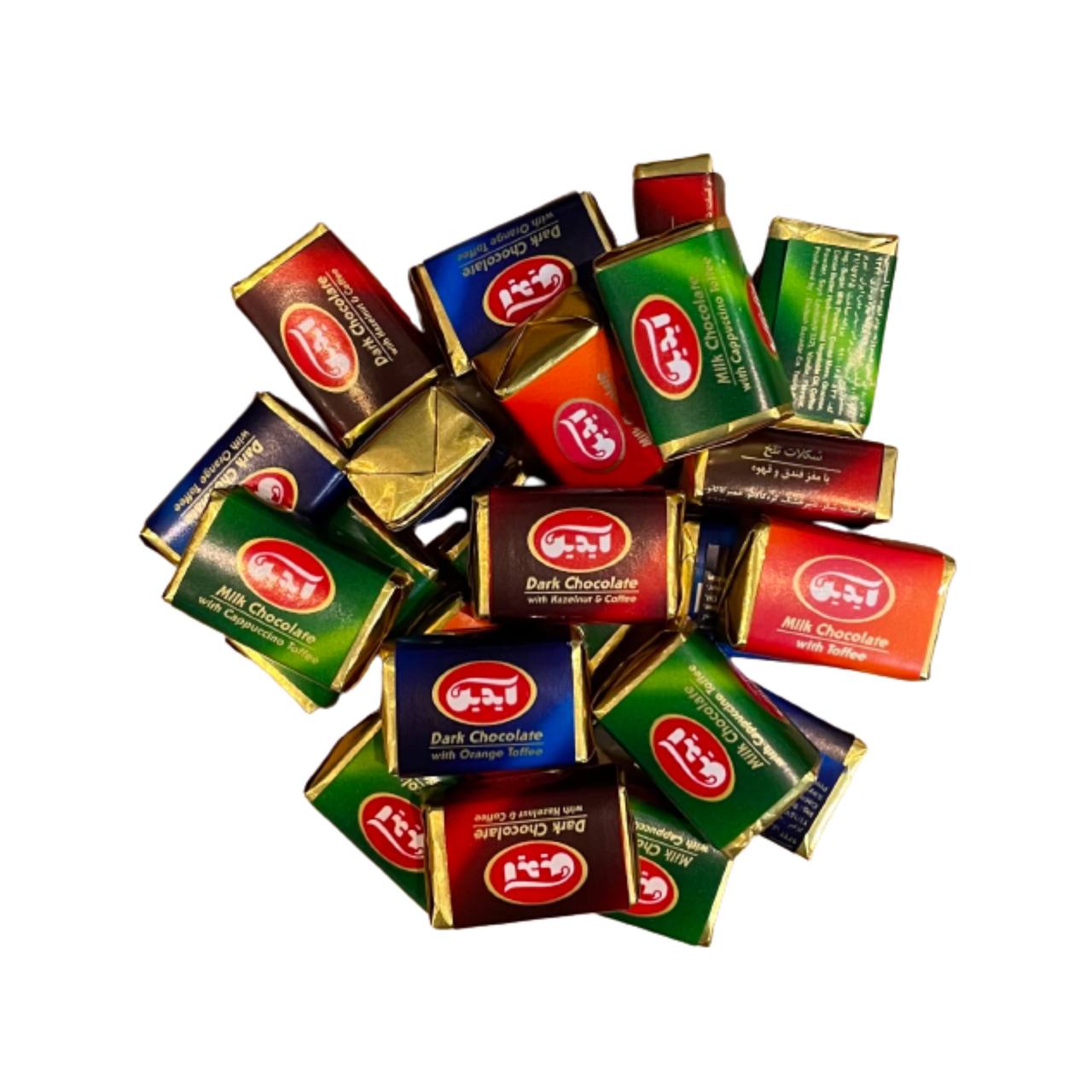 شکلات ترکیبی مغزدار آیدین 100 گرمی