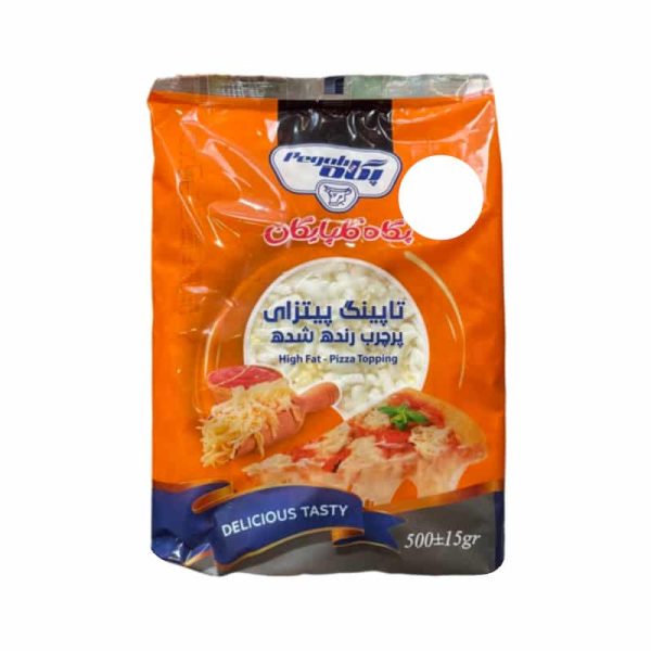 پنیر تاپینگ پیتزا رنده شده پگاه 500 گرمی