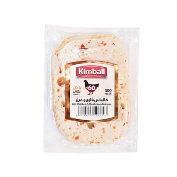 کالباس مرغ و قارچ 60درصد کیمبال 300 گرمی