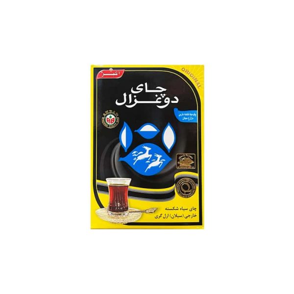 چای سیاه شکسته خارجی ارل گری دوغزال 100 گرمی