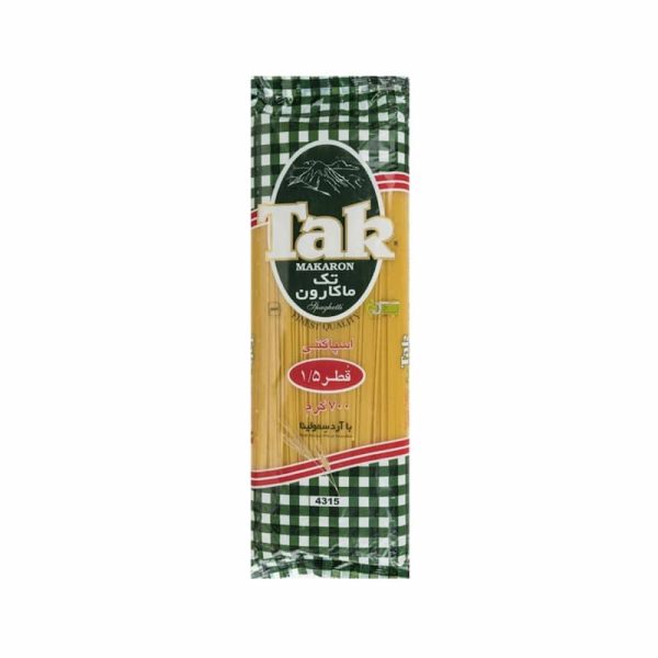 ماکارونی اسپاگتی قطر 1.5 تک ماکارون 700 گرمی