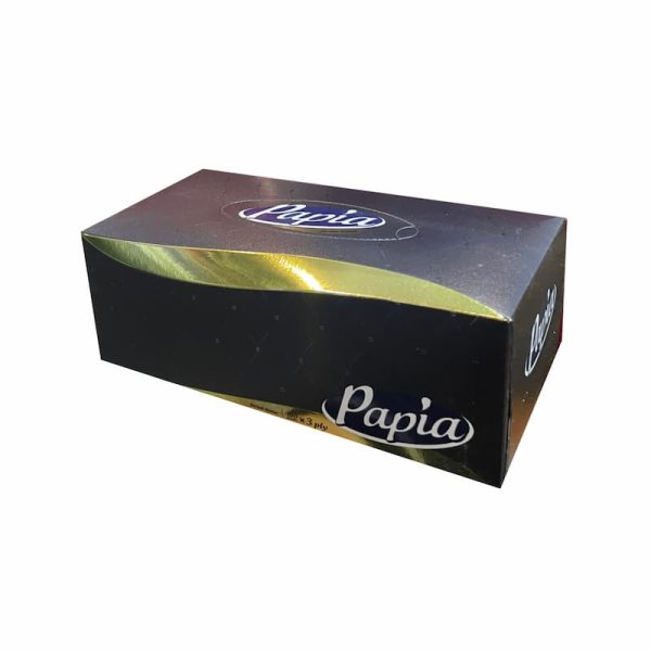 دستمال کاغذی جعبه ای طرح ویژه پاپیا 100 برگ 3 لایه