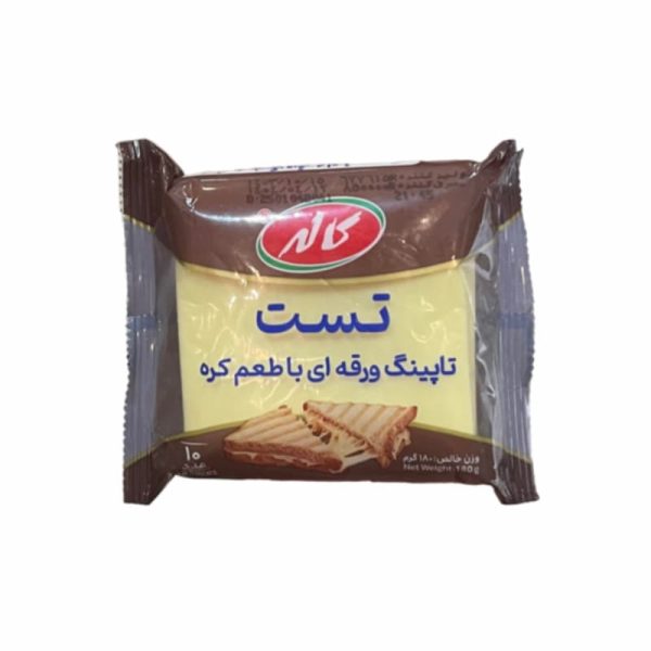 پنیر تاپینگ ورقه‌ای تست با طعم کره کاله 10عددی 180 گرمی