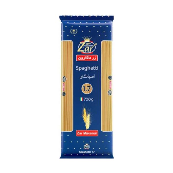 ماکارونی اسپاگتی قطر 1.7 زر ماکارون 700 گرمی