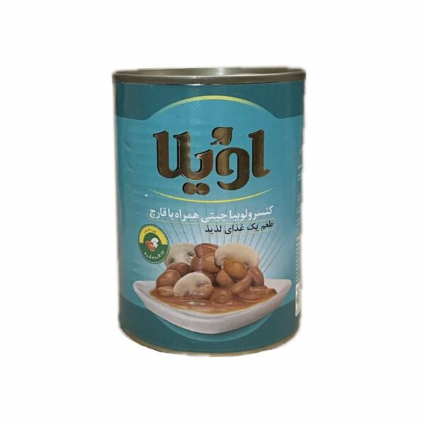 کنسرو لوبیاچیتی با قارچ اویلا 380 گرمی