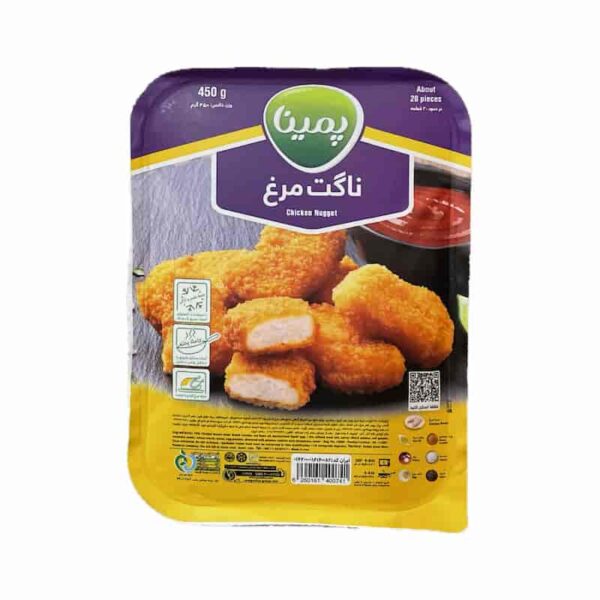 ناگت مرغ پمینا 450 گرمی 20عددی