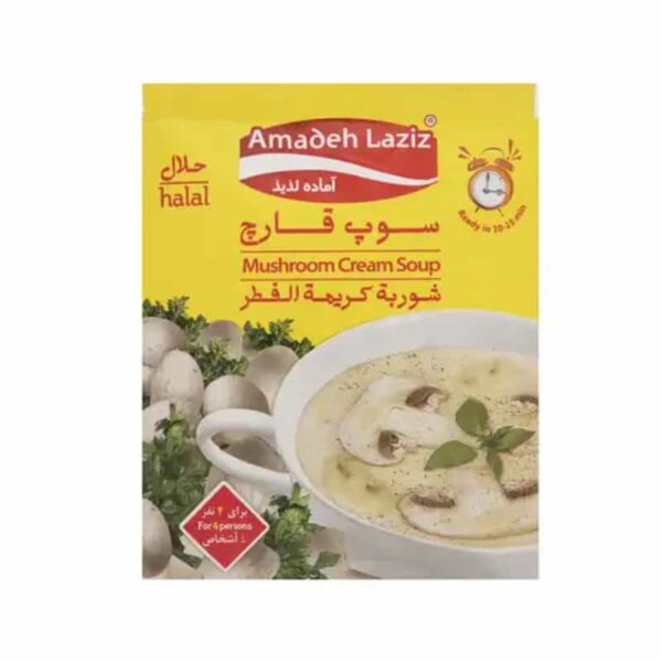 سوپ قارچ آماده لذیذ 60 گرمی